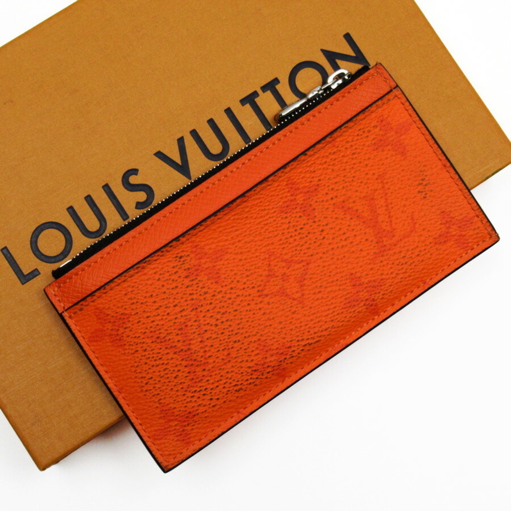 Louis Vuitton Taigarama Coin Card Case Volcano Orange